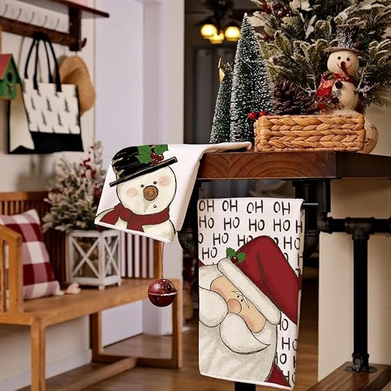 Weihnachtsdeko Innen Geschirrtücher 2er Weihnachten Deko Geschirrtuch Christmas Decorations Tischdeko Weihnacht 40 x 60 Tisch Dekoration Küche Weinachtsdekorationen Geschenke Weihnachts Küchentücher