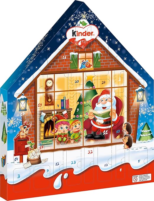 kinder Maxi Mix Adventskalender – Adventskalender mit leckeren Schokoladen-Spezialitäten – 1 Kalender à 351g