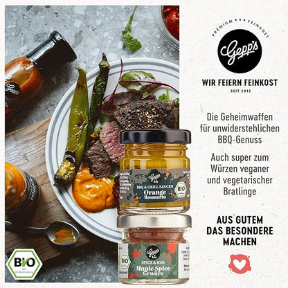 Gepp’s BBQ Adventskalender I Feinkost Kalender mit 24 Überraschungen für die Adventszeit I Geschenk für Männer & Frauen mit ausgefallenen Saucen, Gewürze, Rubs & Dips zum Kochen und Grillen