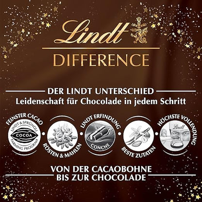 Lindt Schokolade Weihnachtsmarkt Mini-Tisch-Adventskalender 2024 , 115 g , 24 süße Mini Kugeln in verschiedenen Sorten , Schokolade für die Weihnachtszeit , Schokoladen-Geschenk