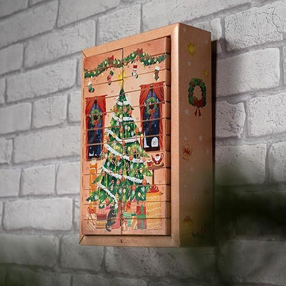 Tee Adventskalender 2024 von FROG.coffee - 48 Teebeutel in 24 verschiedenen Sorten von Top Marken wie Teekanne, Bad Heilbrunner, Bünting, Twinings, Meßmer, Lebensbaum uvm