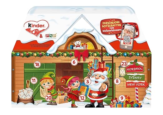 kinder Mix Adventskalender 3D Haus, in zwei Designs, 1 Pack (1 x 234 g)