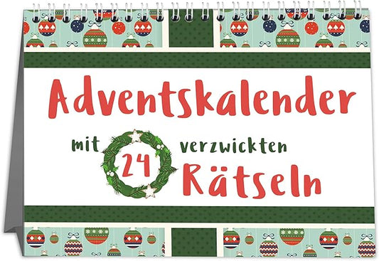 Rätsel Adventskalender Erwachsene mit 24 kniffligen Rätseln - 2024 für Singles, Paare und Familien - Perfekt zum Verschenken - Sophies Kartenwelt