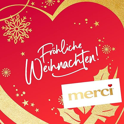 merci Adventskalender 2024 (1 x 263g) – Erlesene merci Schokoladen-Spezialitäten – Schoko-Kalender zu Weihnachten mit 24 liebevollen Sprüchen