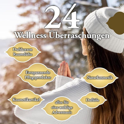 Adventskalender für Frauen - Wellness Edition 2024 | 24 hochwertige Beauty- und Wellness-Überraschungen | mit Naturkosmetik, Ölen und Dekoartikeln - Perfekt für die Vorweihnachtszeit