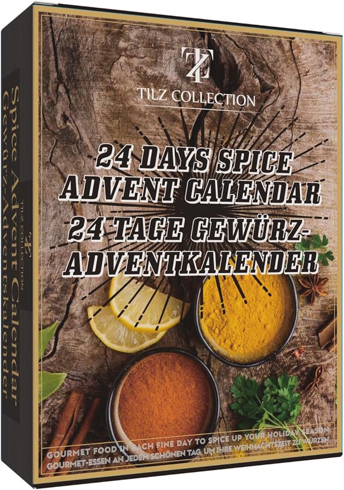 Gewürzkalender Adventskalender 2023 Only Spices Weihnachtskalender für Erwachsene 24 Gourmet Premium Kochgewürzset Küchengeschenk Adventskalender für Männer frauen