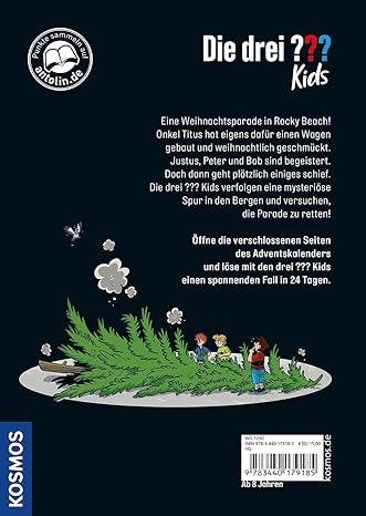 Die drei ??? Kids, Der Adventskalender: 24 Tage Weihnachtsparade. Extra: Stickerbogen Gebundene Ausgabe – 23. September 2024