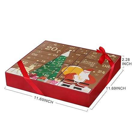 Body & Earth Adventskalender Weihnachtsgeschenke Geschenkset für Frauen 24tlg. Badesets für Frauen Geschenkbox mit Duftkerze, Badebomben, Weihnachtsdekoration, Weihnachts-Spa-Geschenkset für Mama