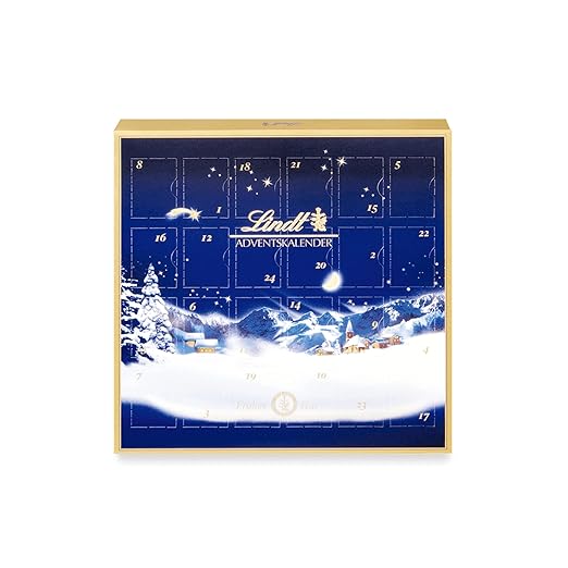 2x Lindt Schokolade Tisch Adventskalender Weihnachtszauber 2022 (Doppelpack) | 2 x 115 g Mini Schokoladen-Kugeln | für die Weihnachtszeit | Geschenk