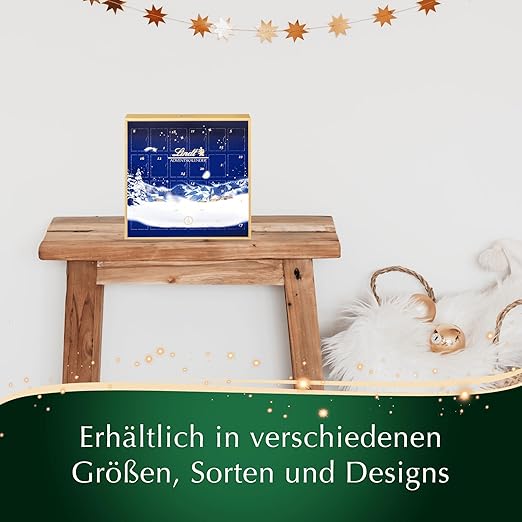 2x Lindt Schokolade Tisch Adventskalender Weihnachtszauber 2022 (Doppelpack) | 2 x 115 g Mini Schokoladen-Kugeln | für die Weihnachtszeit | Geschenk