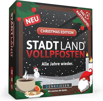 DENKRIESEN - Stadt Land VOLLPFOSTEN® - Das Kartenspiel - Christmas Edition - Alle Jahre Wieder.: Alle Jahre Wieder