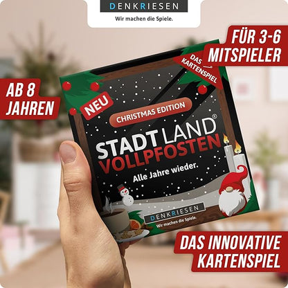 DENKRIESEN - Stadt Land VOLLPFOSTEN® - Das Kartenspiel - Christmas Edition - Alle Jahre Wieder.: Alle Jahre Wieder