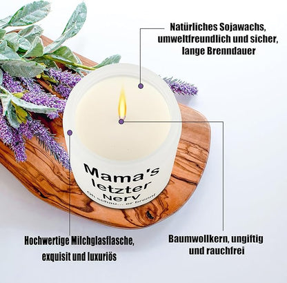 Rebundex Geschenke für Mama Mutter Geburtstagsgeschenk 200g Lavendel Duftkerzen im Glas Muttertagsgeschenk Geschenkset Entspannung Weihnachtsgeschenk