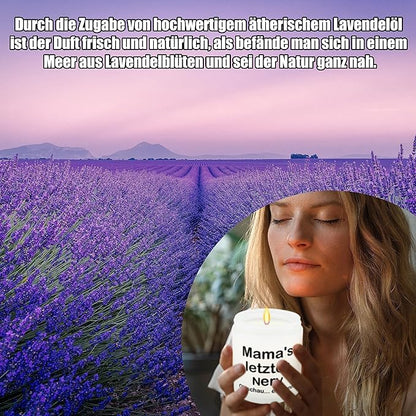 Rebundex Geschenke für Mama Mutter Geburtstagsgeschenk 200g Lavendel Duftkerzen im Glas Muttertagsgeschenk Geschenkset Entspannung Weihnachtsgeschenk