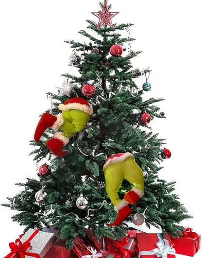 SUPYINI Weihnachtskranz Grinch Kranz,Weihnachten Weihnachtsdeko Kranz Deko,Girlanden Wohnaccessoires Deko,Weihnachten Girlande Dekorationen