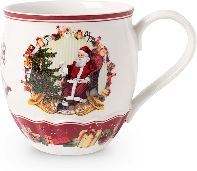 Villeroy & Boch – Toy'S Fantasy Jumbobecher, Weihnachten Tasse, Weihnachtstasse, Weihnachtsbecher, Becher Weihnachten, Kaffeebecher, Tasse Winter, Kaffeetasse, Wintertasse Kaffee, Premium Porzellan