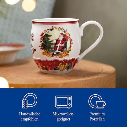 Villeroy & Boch – Toy'S Fantasy Jumbobecher, Weihnachten Tasse, Weihnachtstasse, Weihnachtsbecher, Becher Weihnachten, Kaffeebecher, Tasse Winter, Kaffeetasse, Wintertasse Kaffee, Premium Porzellan