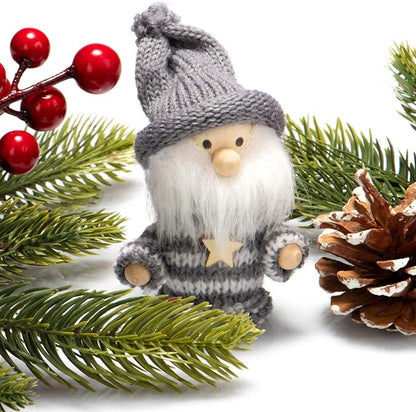 com-four® 12x Premium Weihnachtsbaum-Anhänger Wichtel - Christbaumschmuck - Wichtelfiguren-Anhänger als Baumbehang und Weihnachtsschmuck - schwedisch-skandinavische Deko-Trolle