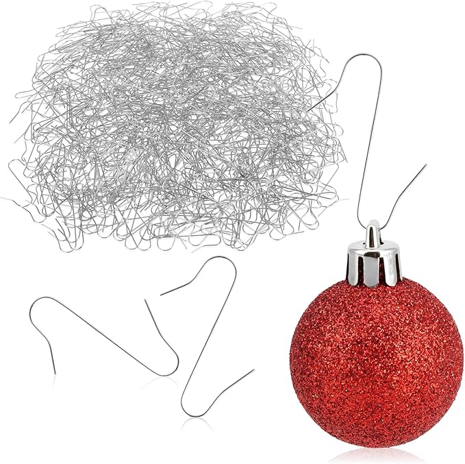 com-four® 150x Haken für Weihnachtsbaumschmuck - Schnellaufhänger Doppelhaken für Weihnachtsbaum-Deko - Christbaumkugel-Aufhänger, Baumhaken als Deko-Anhänger